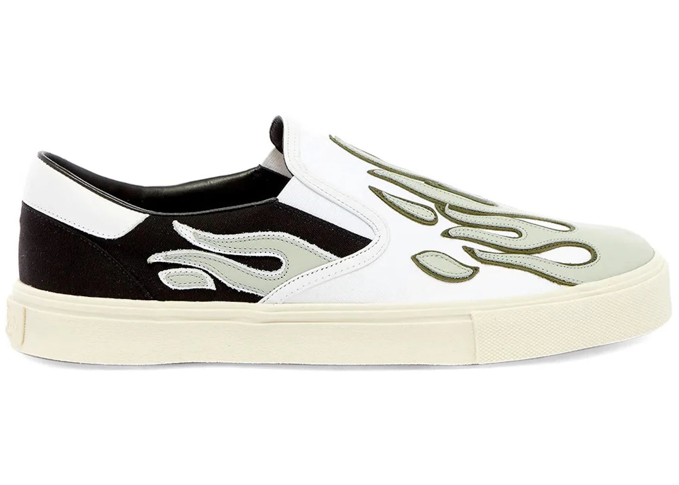 Amiri Flame Slip On Pale Lime/Black
