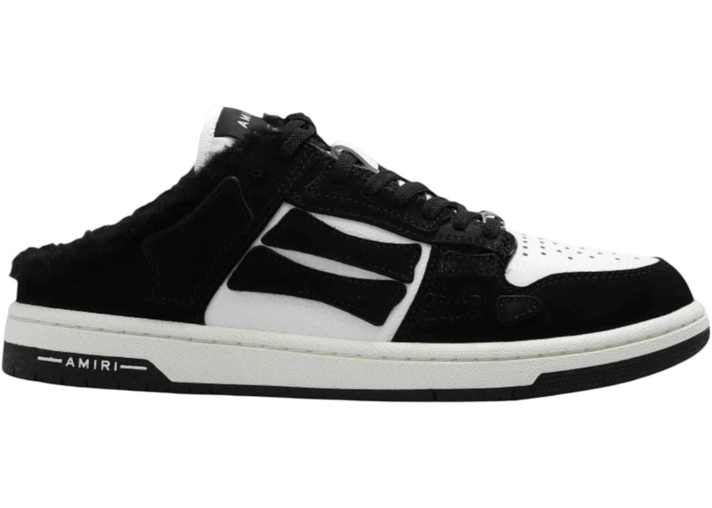 Amiri Skel Low Top Mule Shearling Black (Women'S)