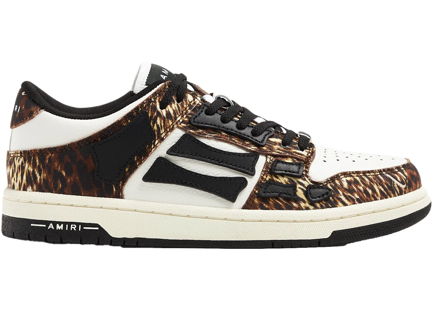 Amiri Skel Top Low Leopard White (Womens)