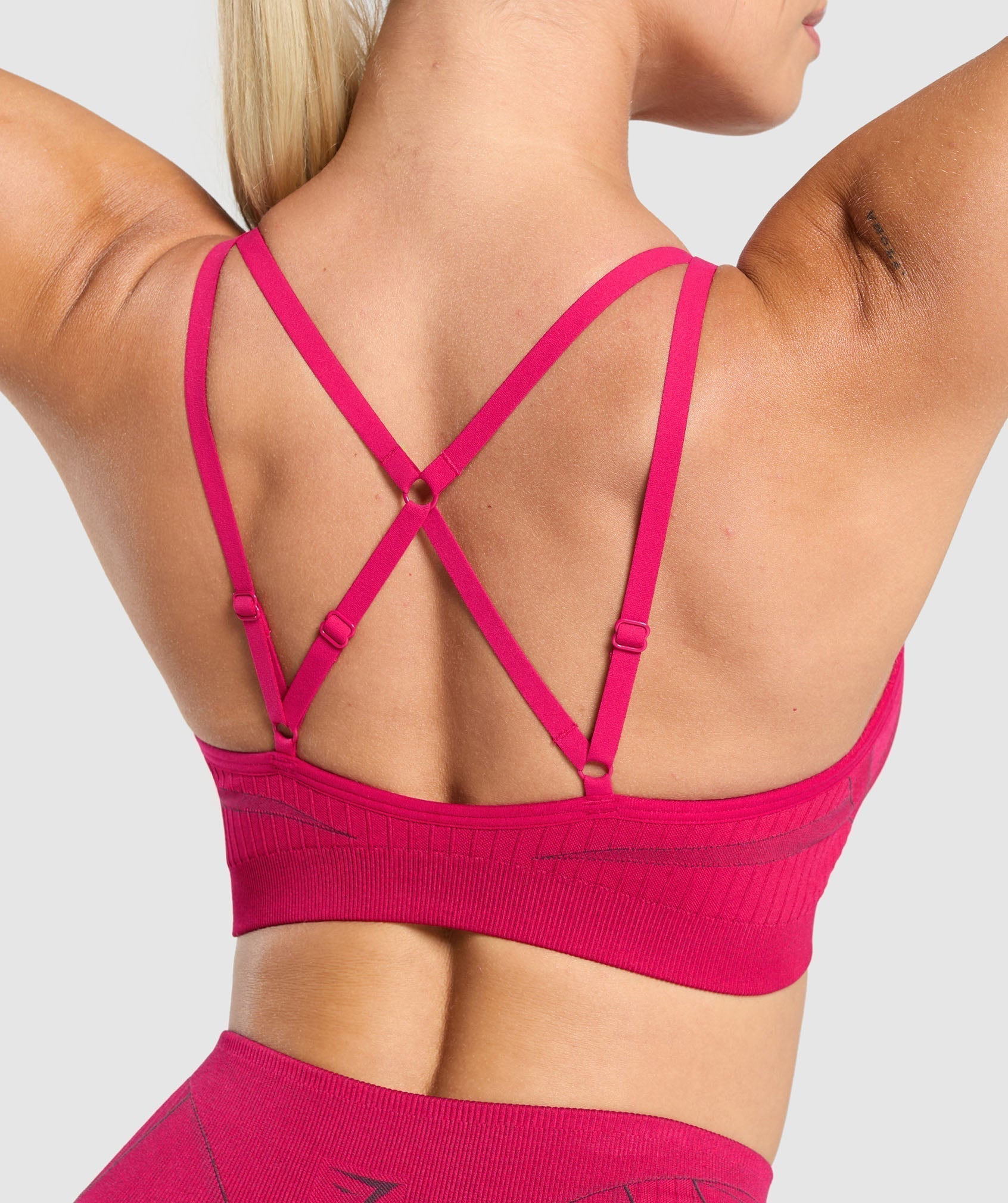 Women's Gymshark Apex Contrast Sports Bra Build Pink