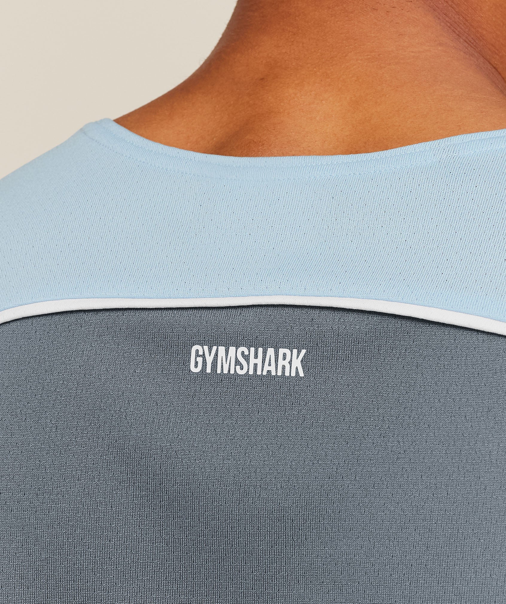 Gymshark Arrival Contrast Tank Chilled Blue