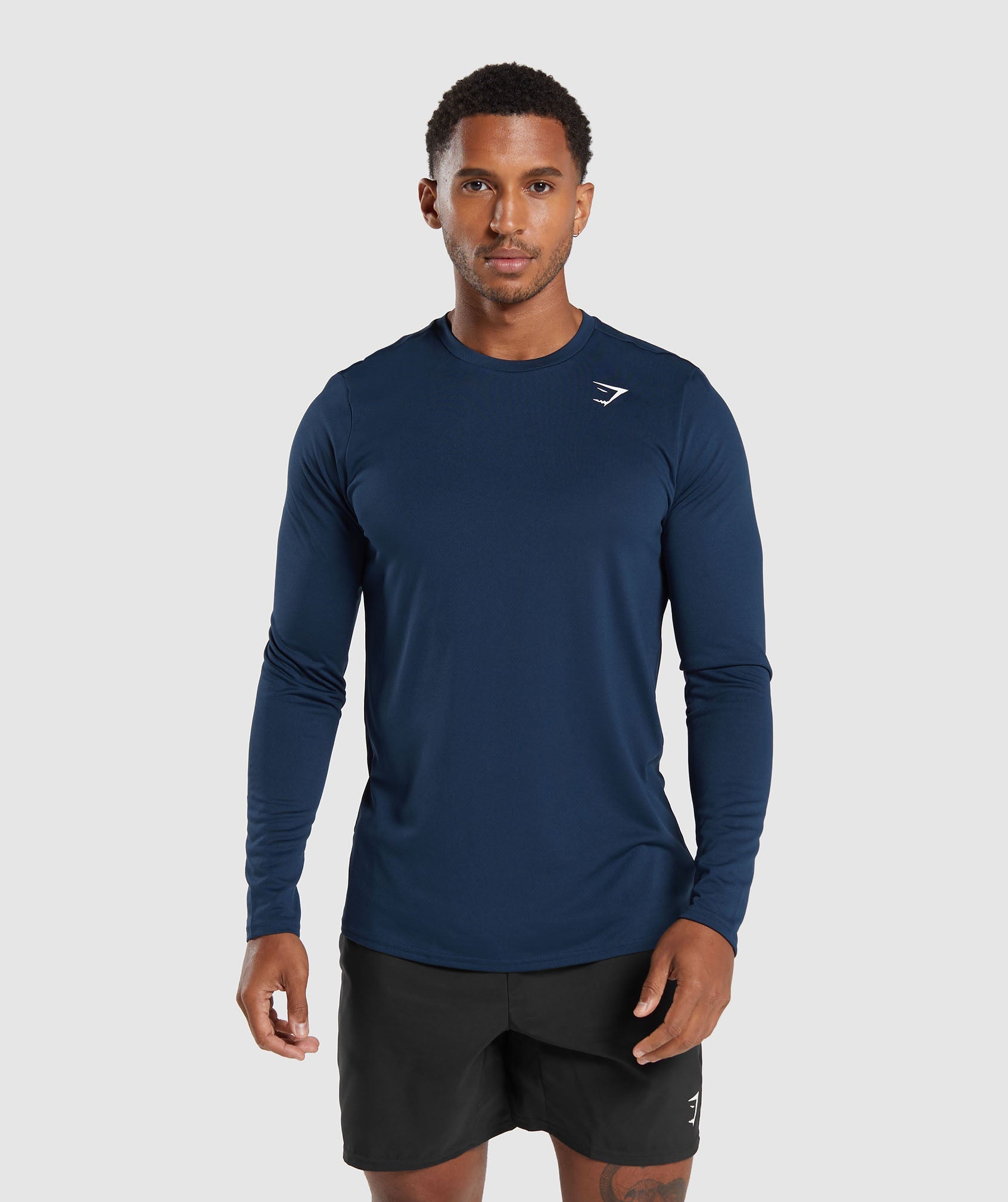 Gymshark Arrival Long Sleeve T-Shirt Navy