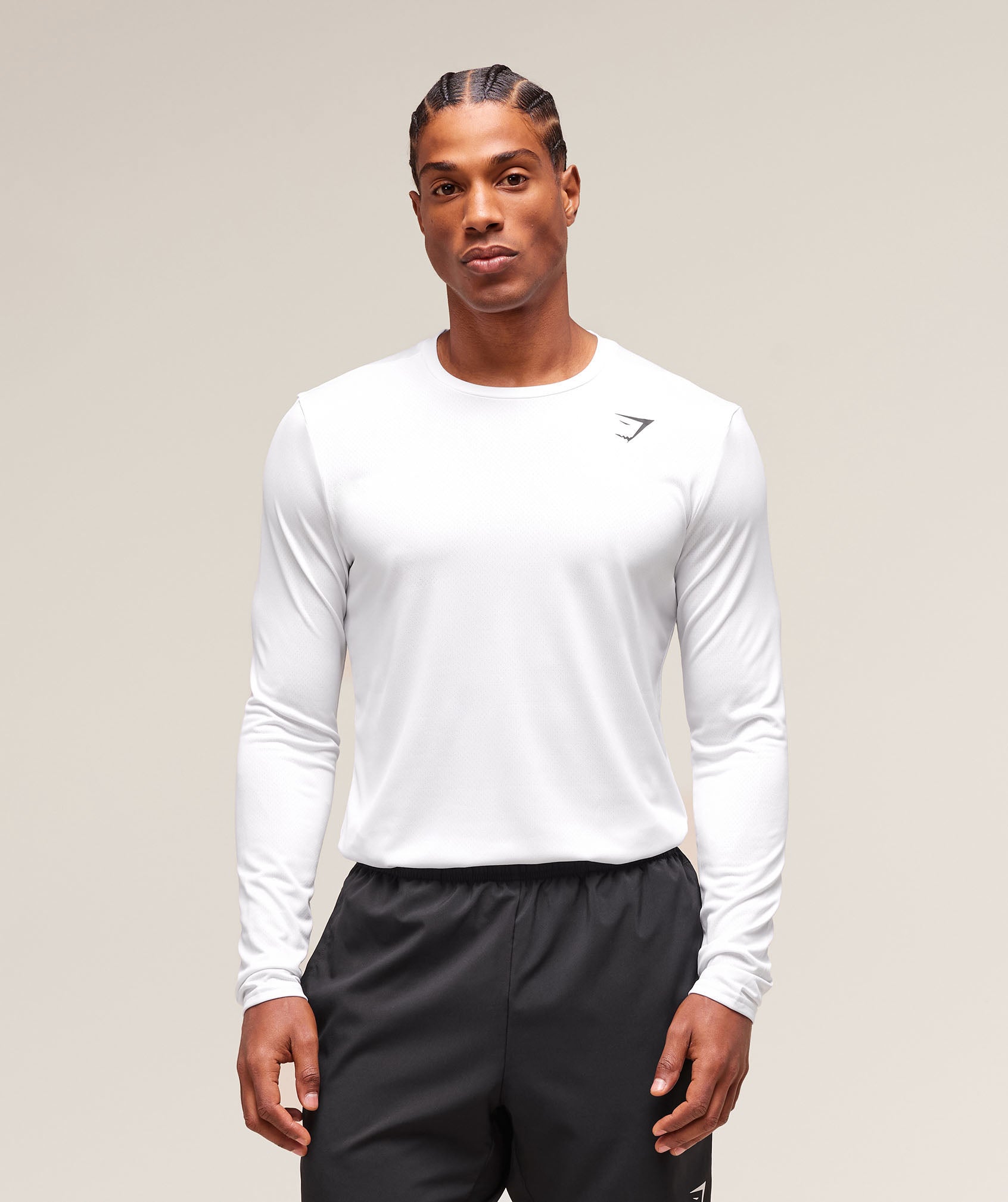 Gymshark Arrival Long Sleeve T-Shirt White
