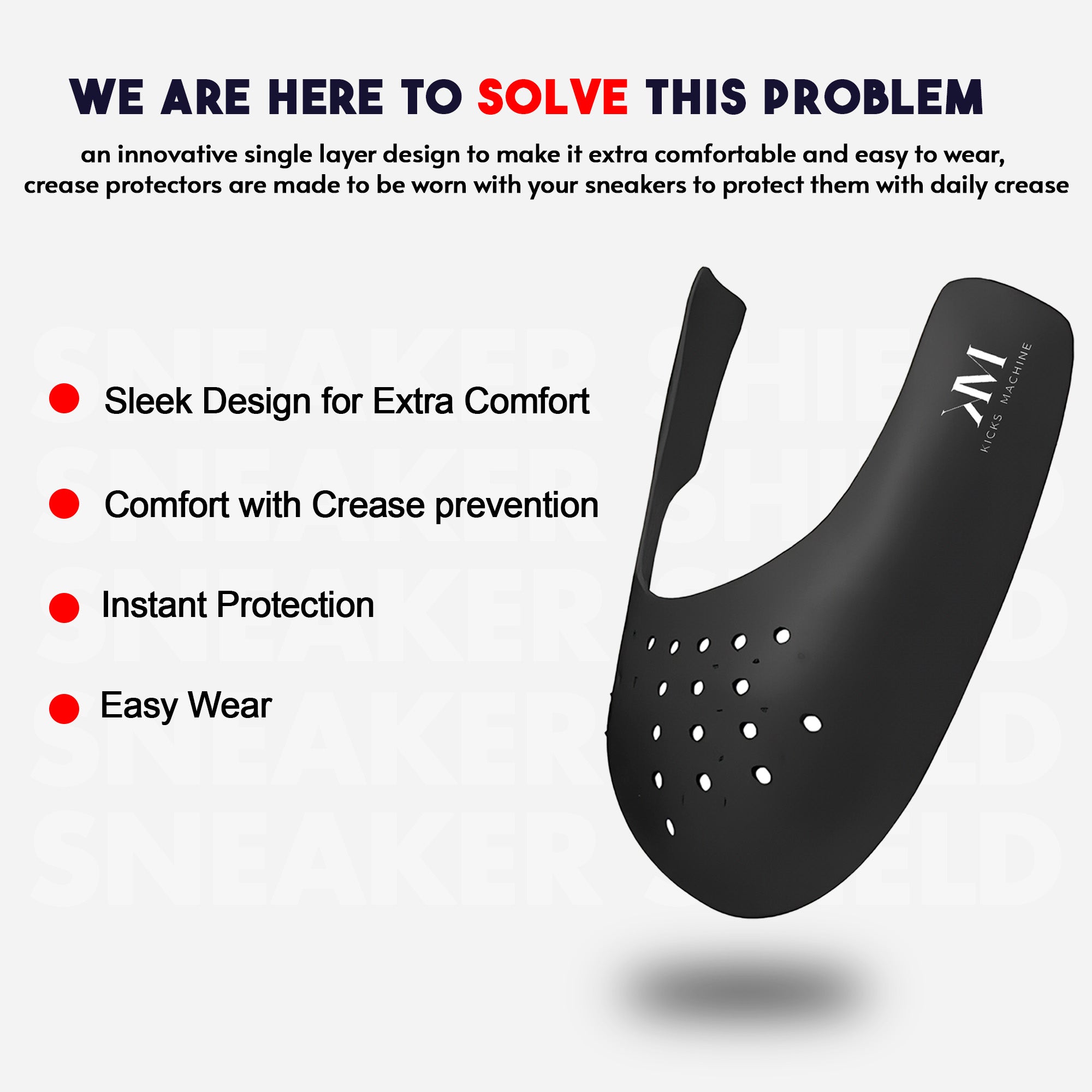 Crease Protector Sleek | Sneaker Shield - Crease Free Sneakers | Kicks Machine