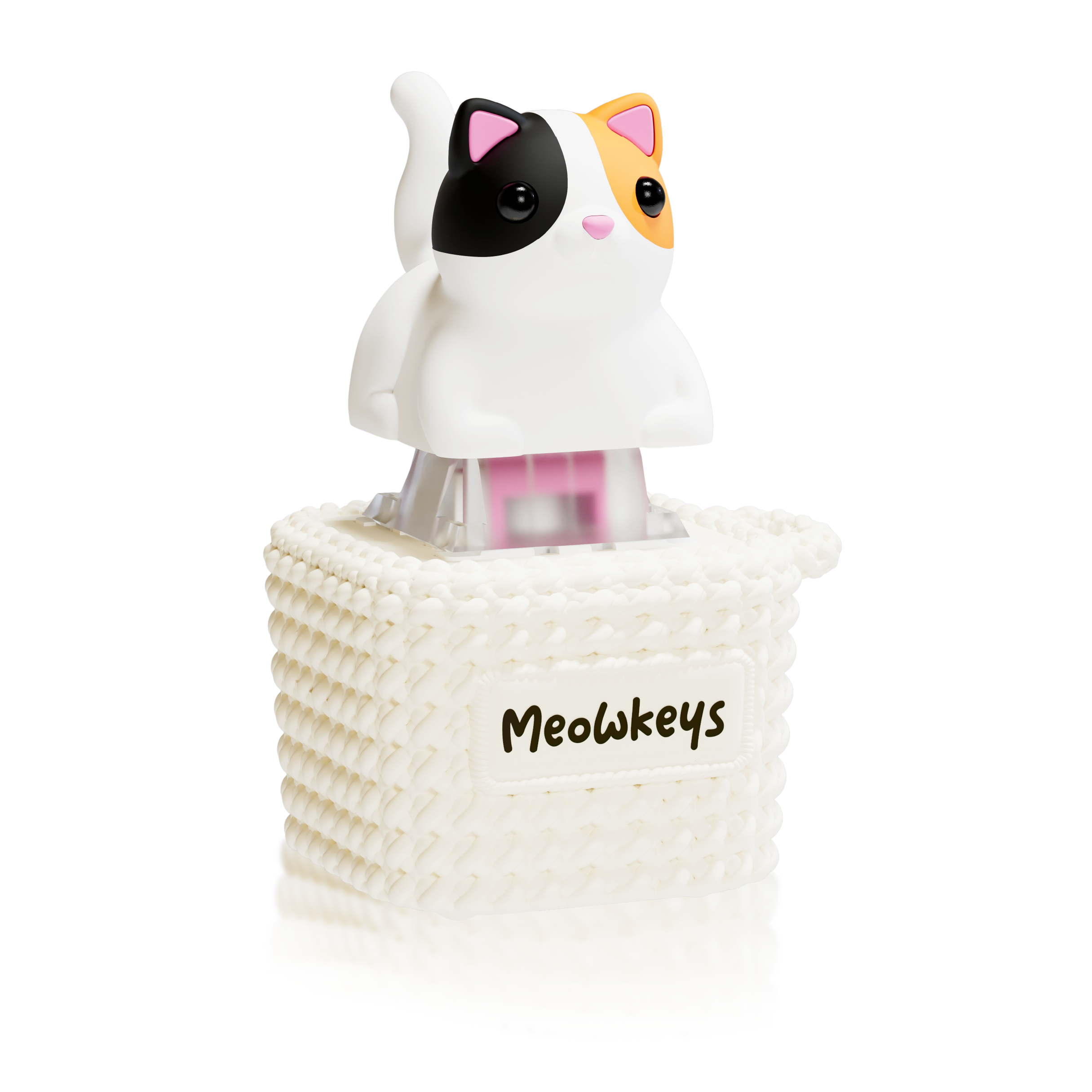 Duckeys Meowkey - Fidget Toy That Meows M White