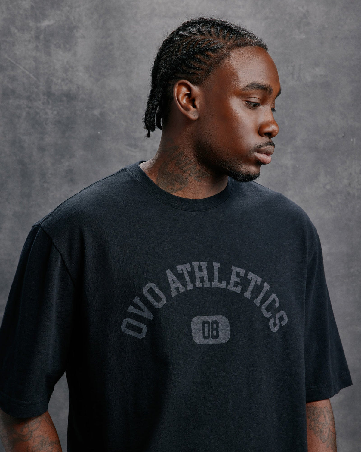 Men's OVO Athletics Slub Tee, worn