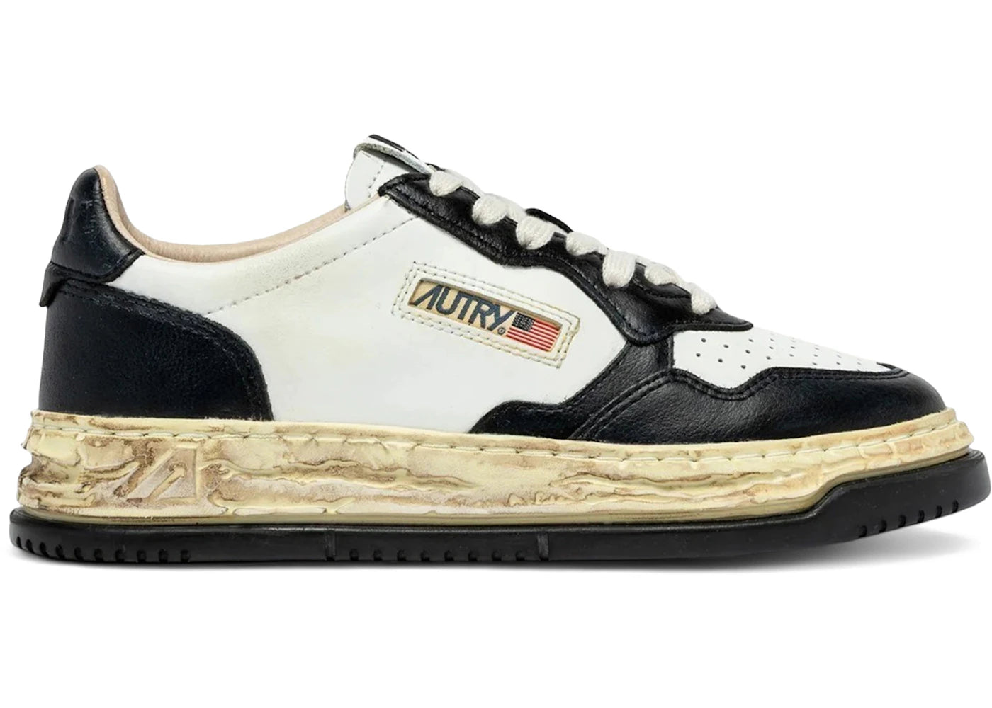Autry Medalist Low Super Vintage Maison Mihara Yasuhiro General Scale White Black (Women'S)