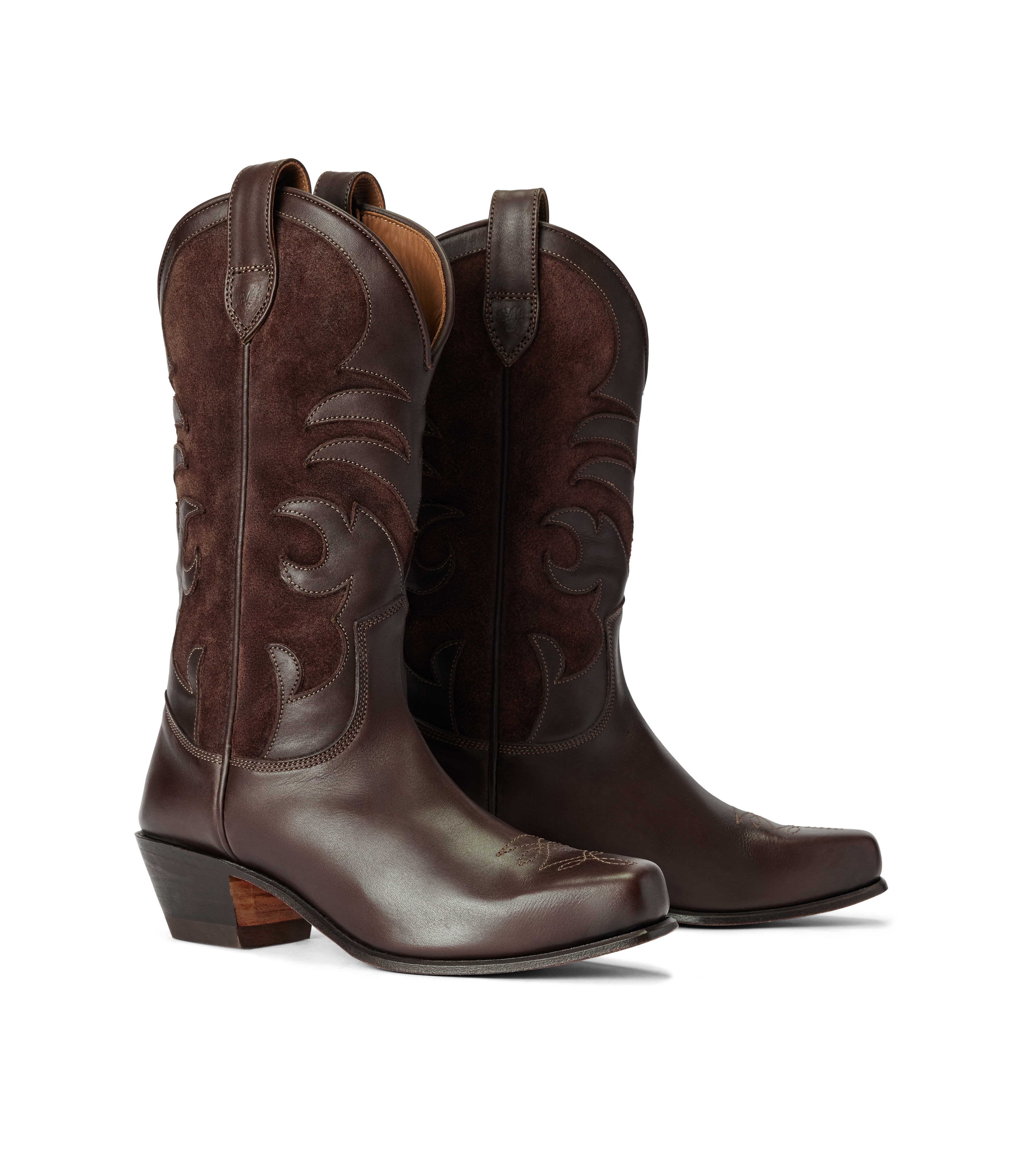 Victoria boot hot fudge aniline leather