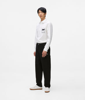 Karl Lagerfeld Ikon Sketch Shirt White