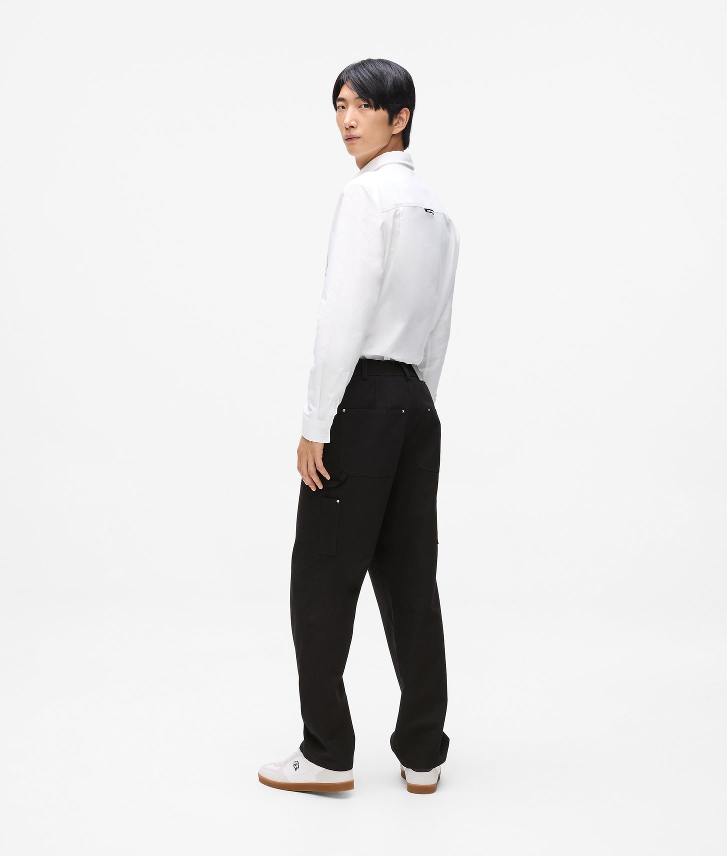 Karl Lagerfeld Ikon Canvas Pants Black