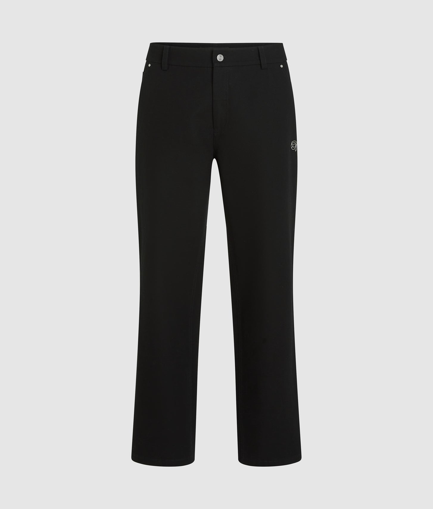 Karl Lagerfeld Ikon Canvas Pants Black