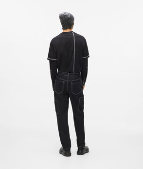 Karl Lagerfeld Contrast Stitch Shirt Black