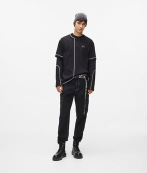 Karl Lagerfeld Contrast Stitch Shirt Black