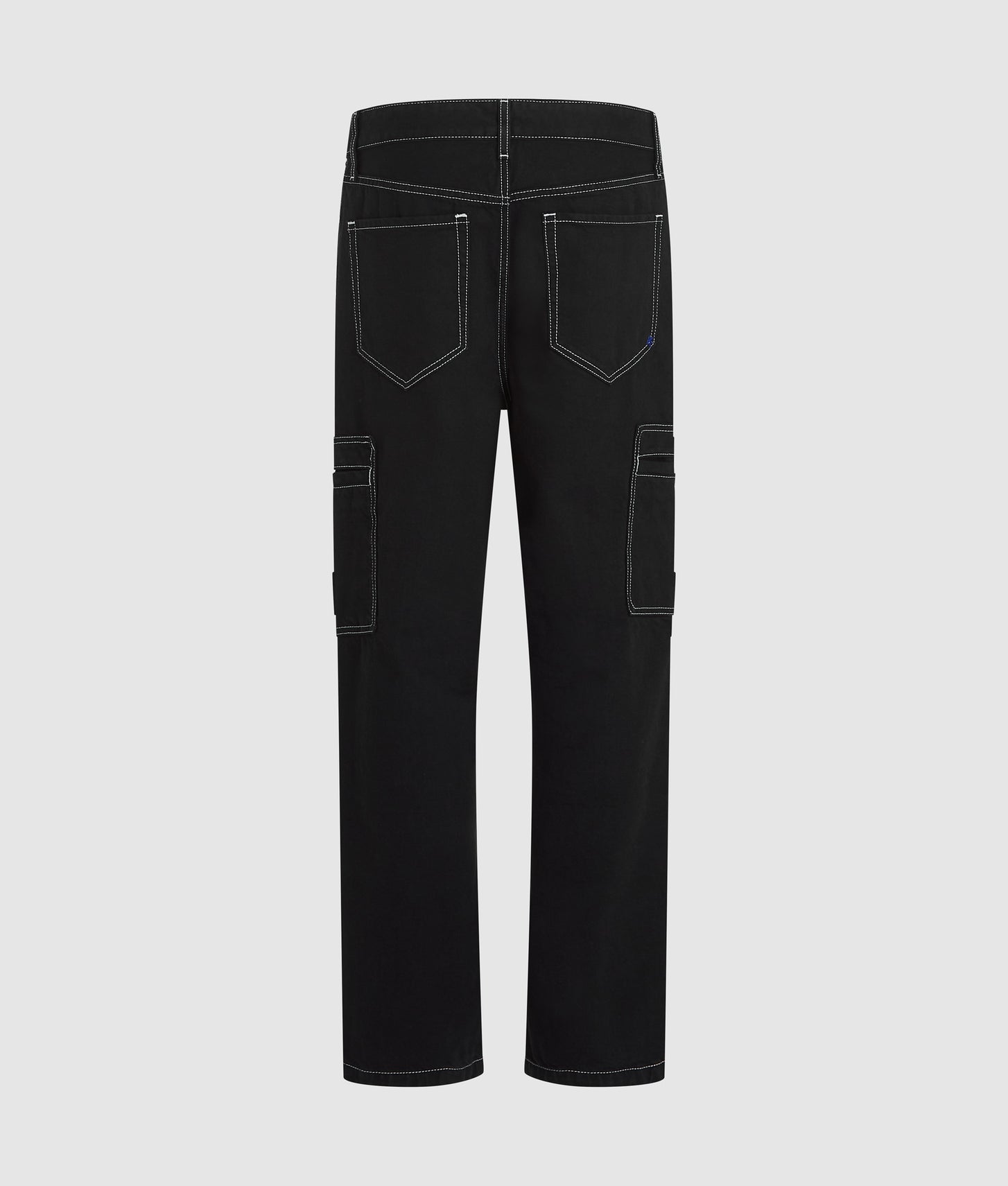 Karl Lagerfeld Contrast Stitch Cargo Pants Black