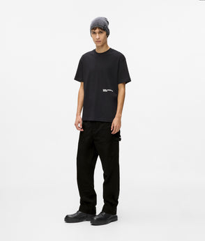 Karl Lagerfeld Denim Panel Overshirt Washed Blue-Black