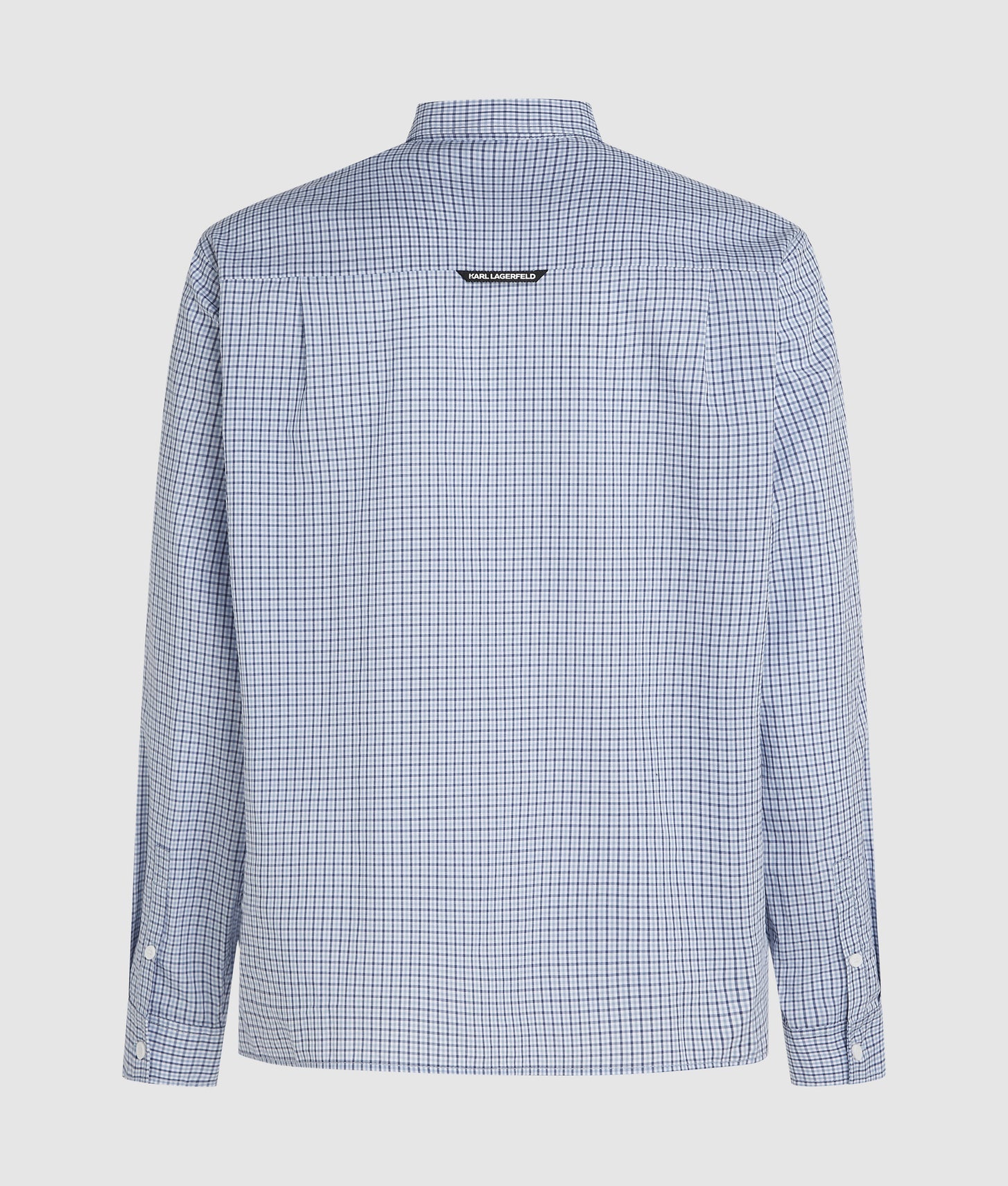 Karl Lagerfeld Ikon Checked Shirt Blue