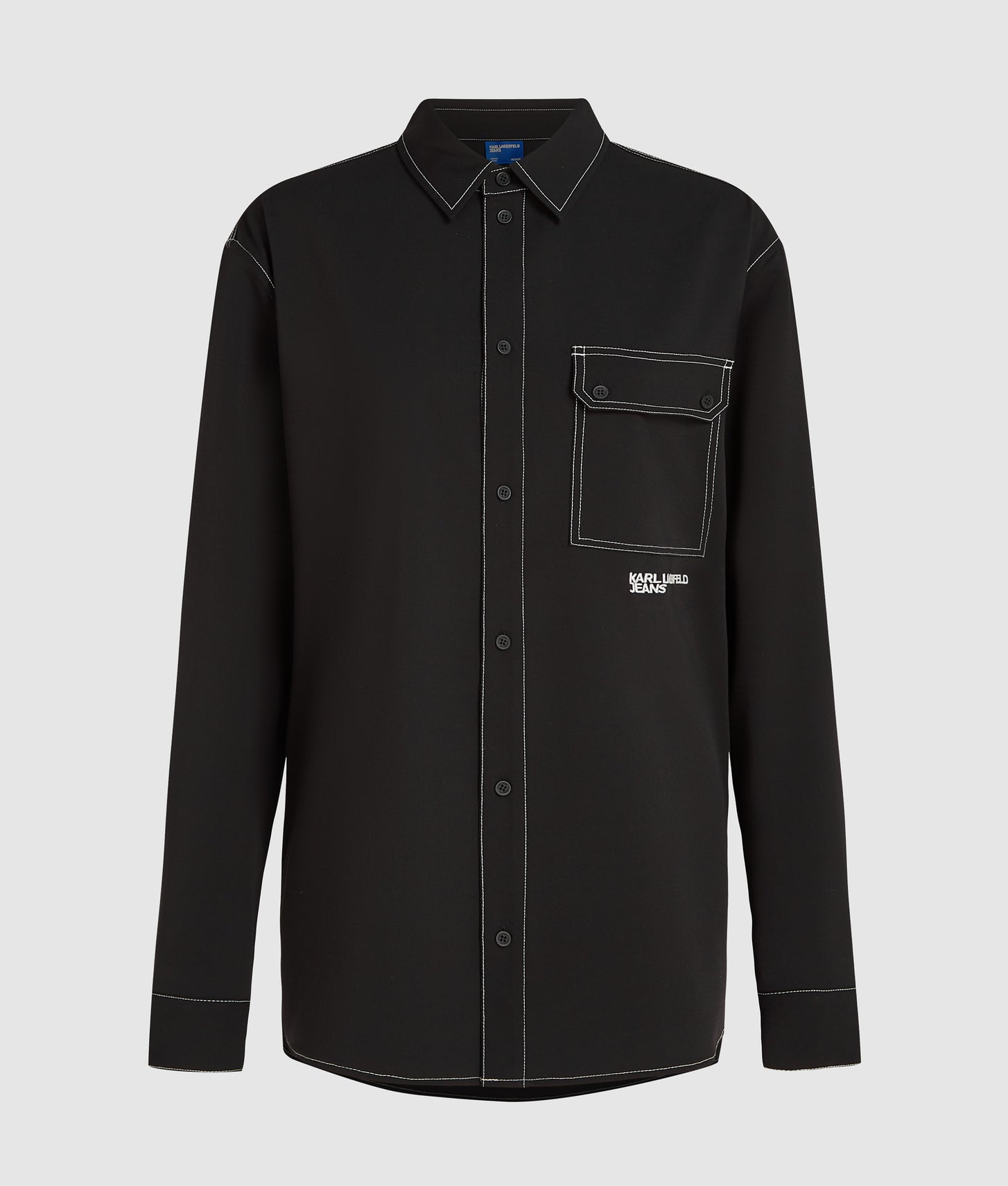 Karl Lagerfeld Contrast Stitch Shirt Black