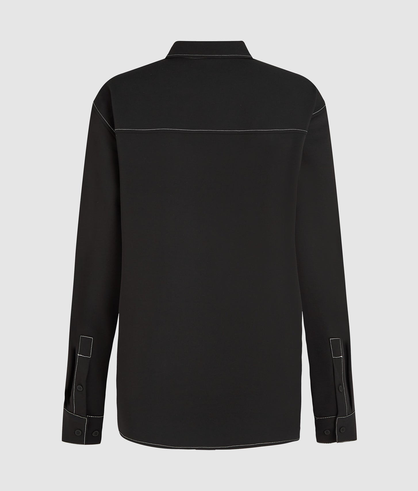 Karl Lagerfeld Contrast Stitch Shirt Black