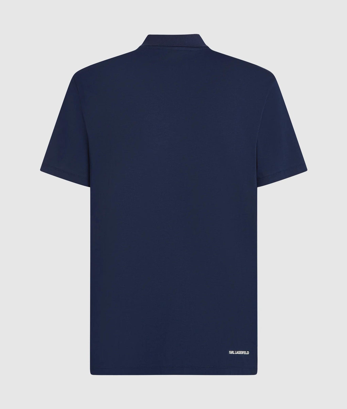 Karl Lagerfeld Ikon Jersey Polo Shirt Medieval Blue