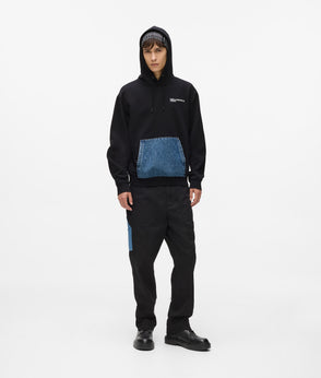 Karl Lagerfeld Denim Pocket Carpenter Pants Washed Blue-Black