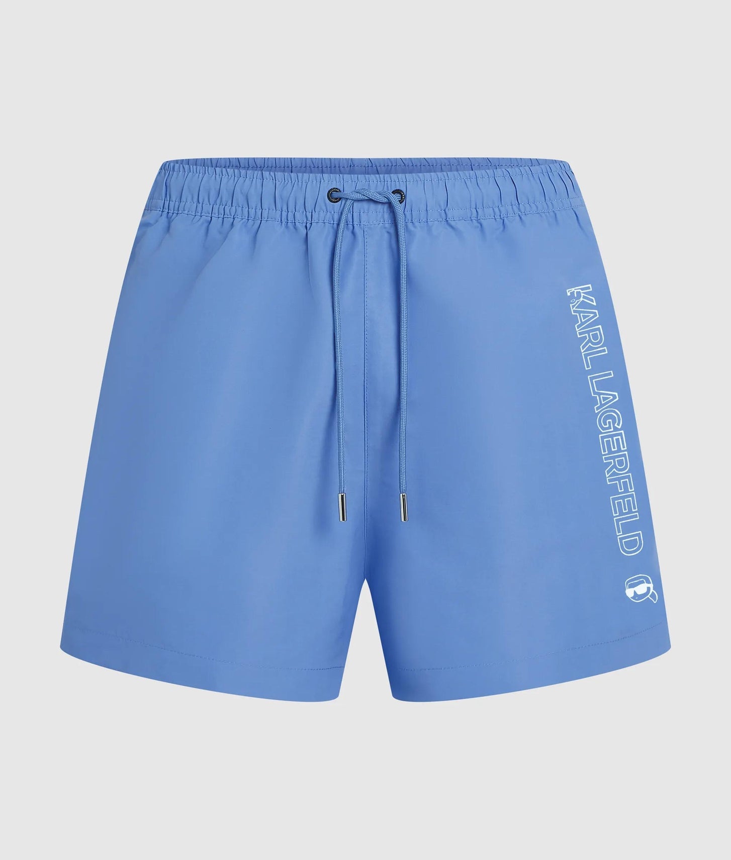 Karl Lagerfeld Ikon Metallic Boardshorts Silver Lake Blue