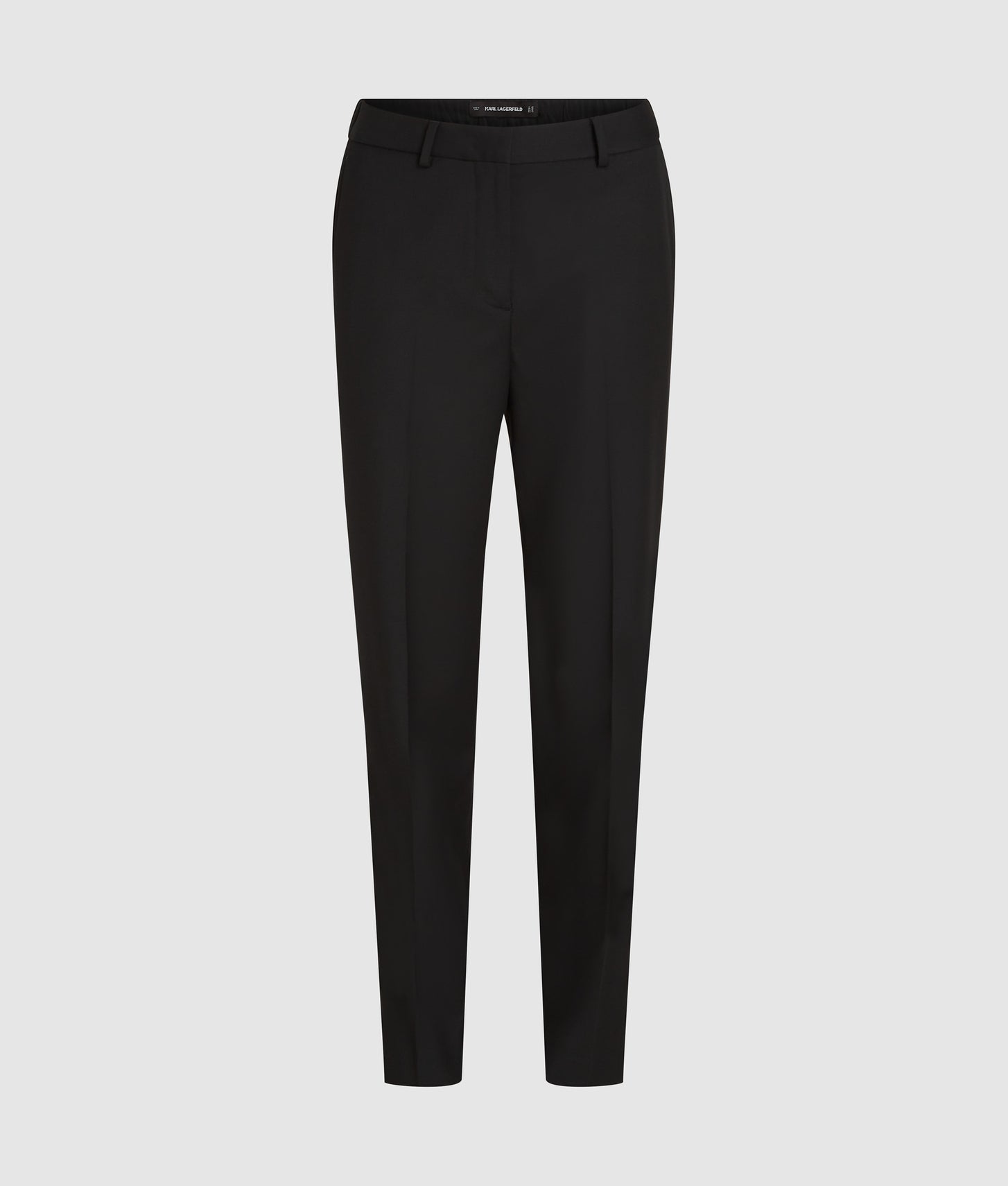 Karl Lagerfeld Wool-Blend Tailored Pants Black