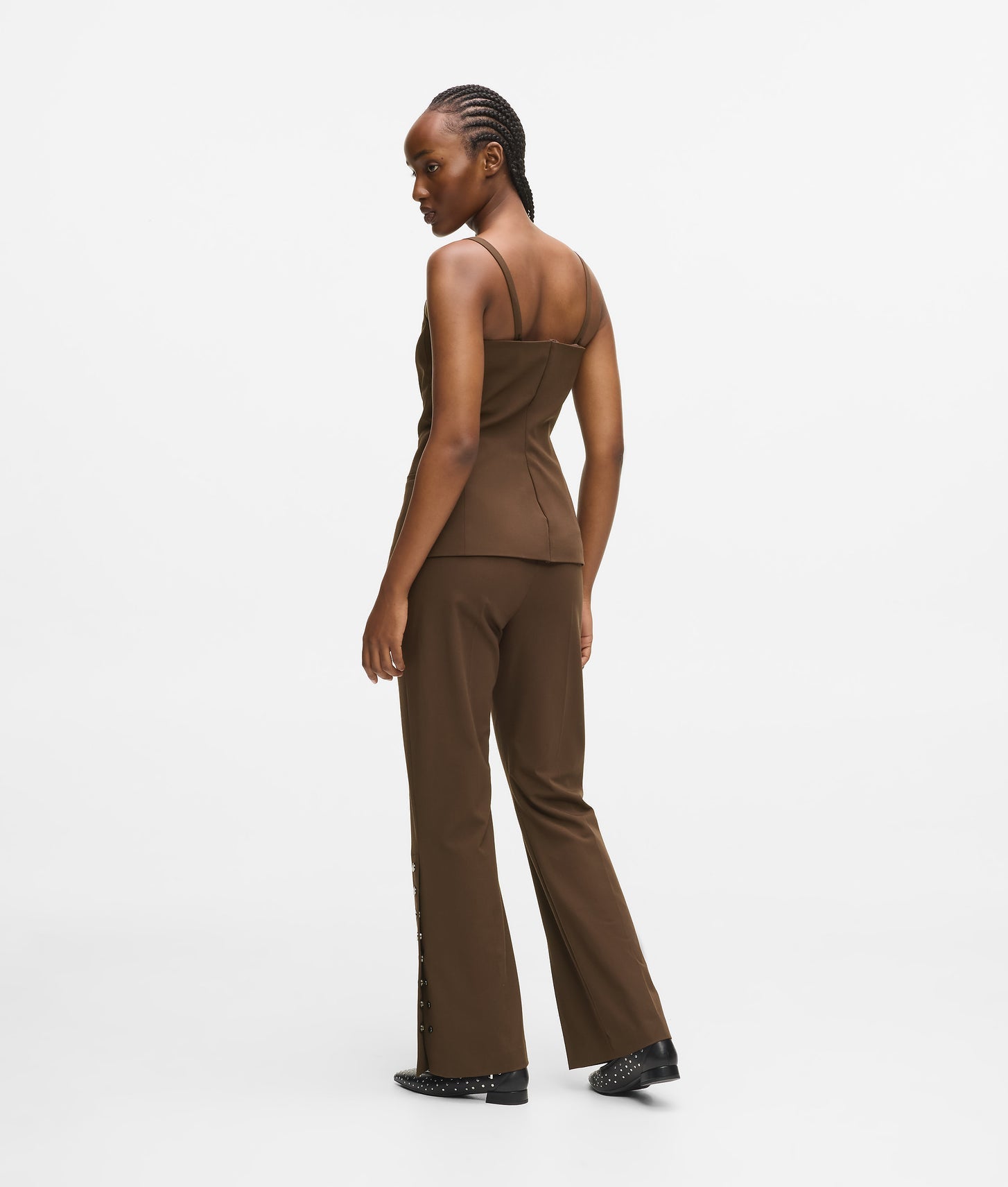 Karl Lagerfeld Snap Button Pants Java
