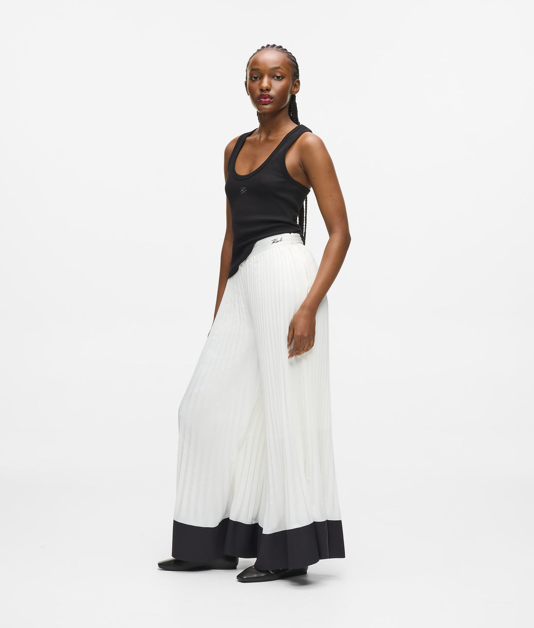 Karl Lagerfeld Pleated Shirt Pristine