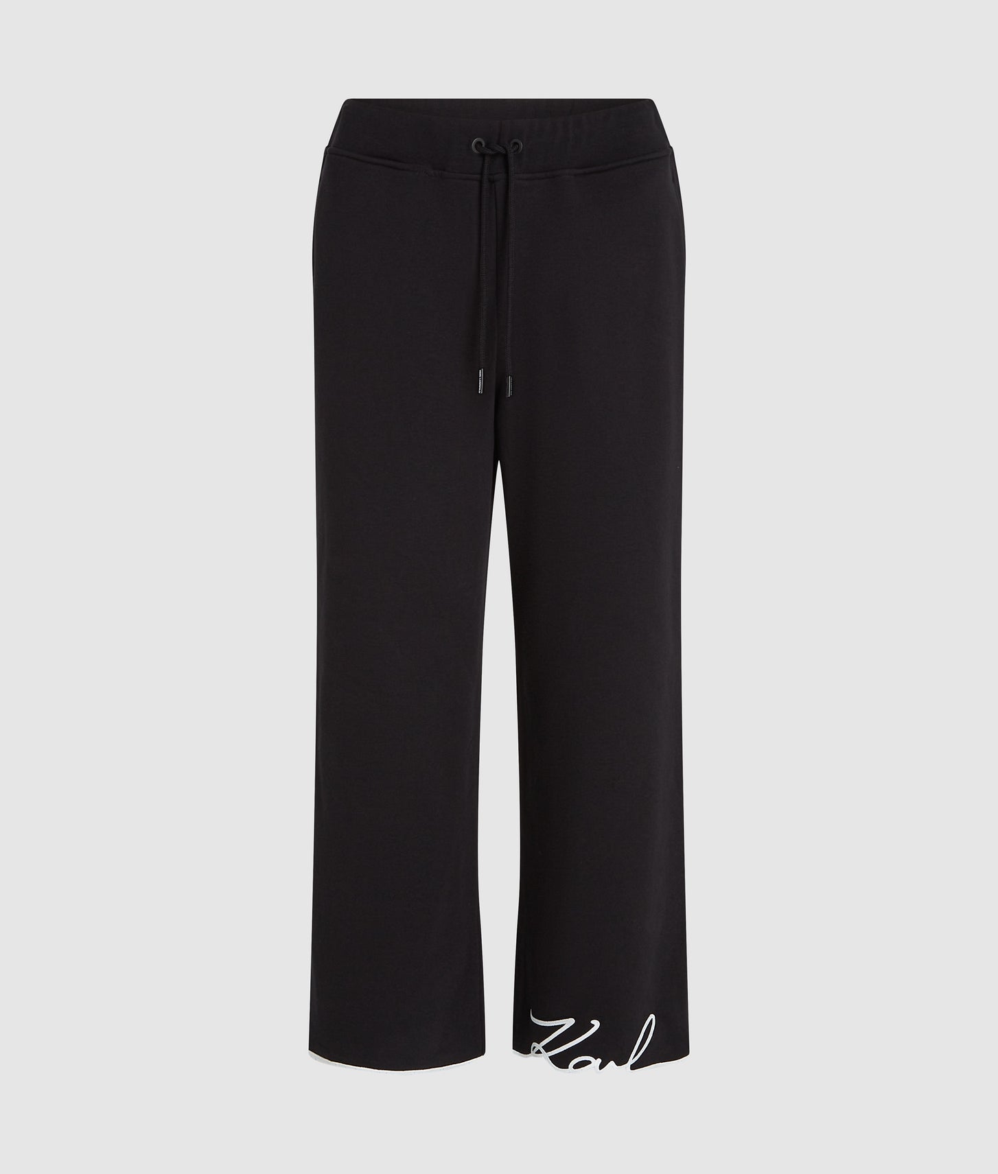 Karl Lagerfeld Signature Hem Sweatpants Black
