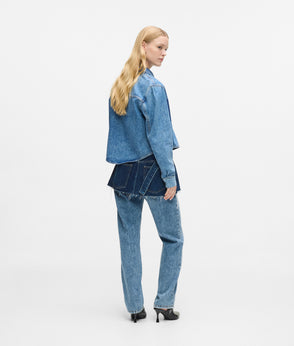 Karl Lagerfeld Boxy Denim Shirt Mid Blue