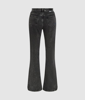 KarlLagerfeld Large Cord Nylon Shoulder Bag Black