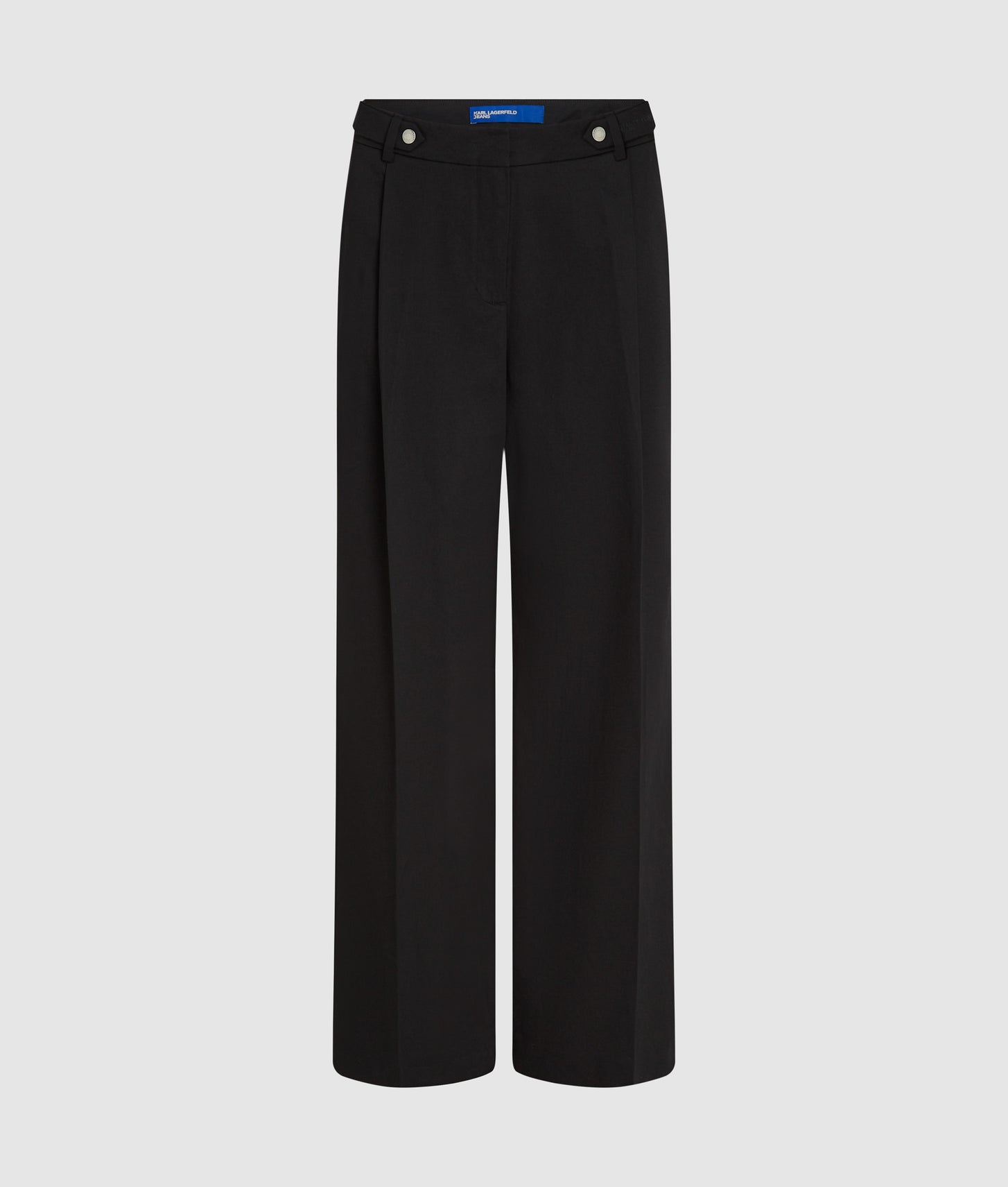 Karl Lagerfeld Wide Leg Tailored Pants Washed Black