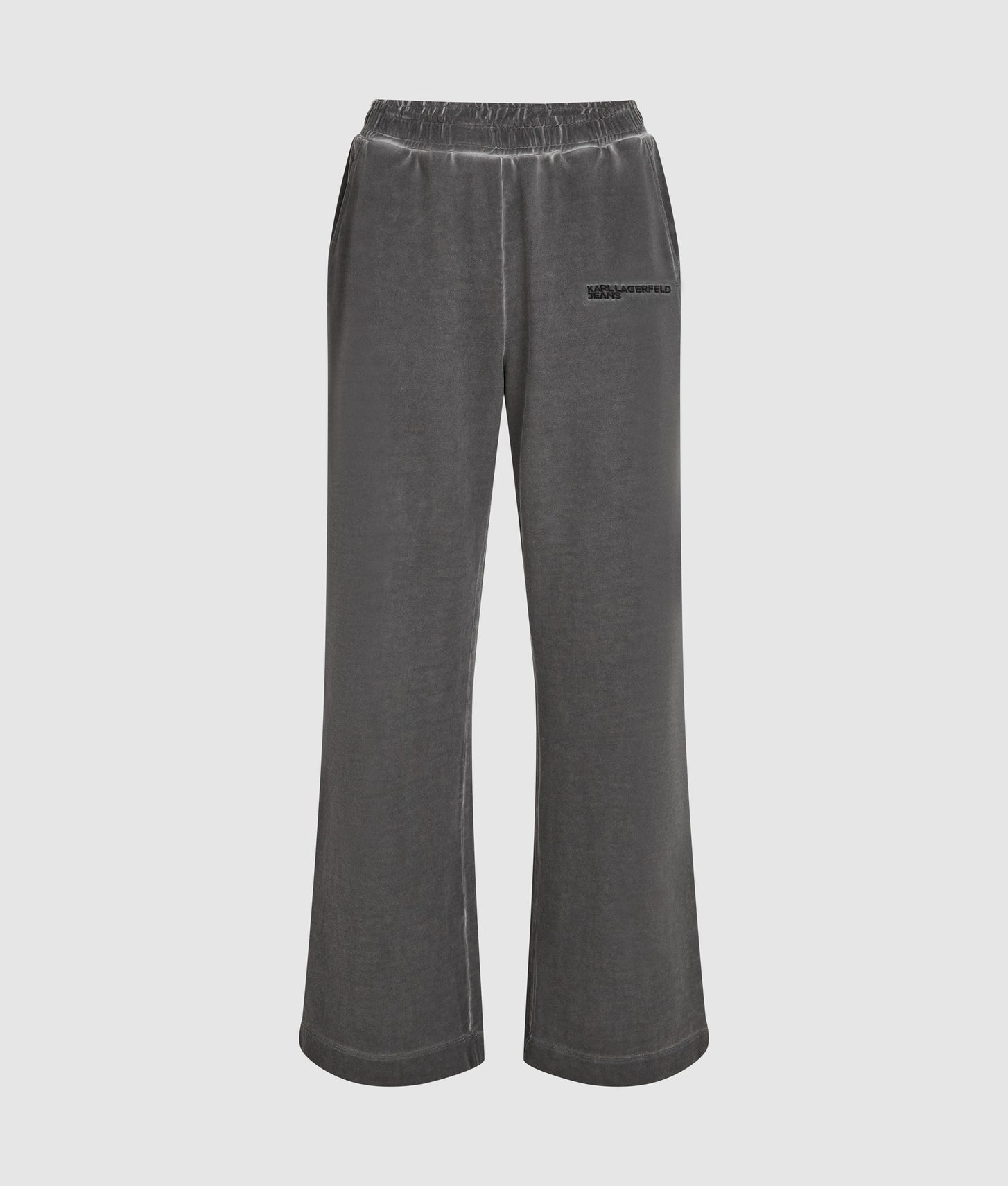 Karl Lagerfeld Washed Wide Leg Sweatpants Magnet