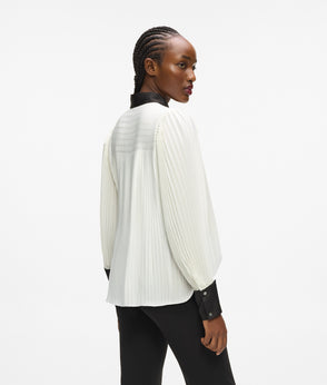 Karl Lagerfeld Pleated Wide-Leg Pants Pristine