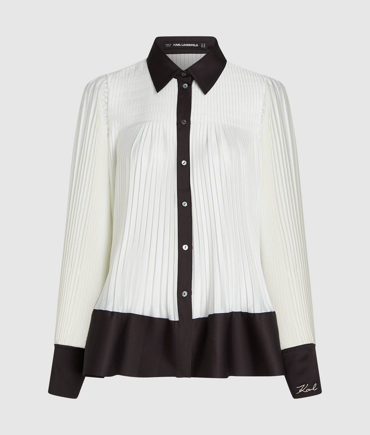 Karl Lagerfeld Pleated Shirt Pristine