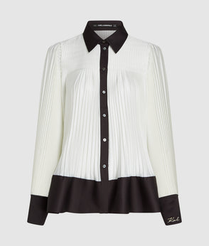 Karl Lagerfeld Pleated Wide-Leg Pants Pristine