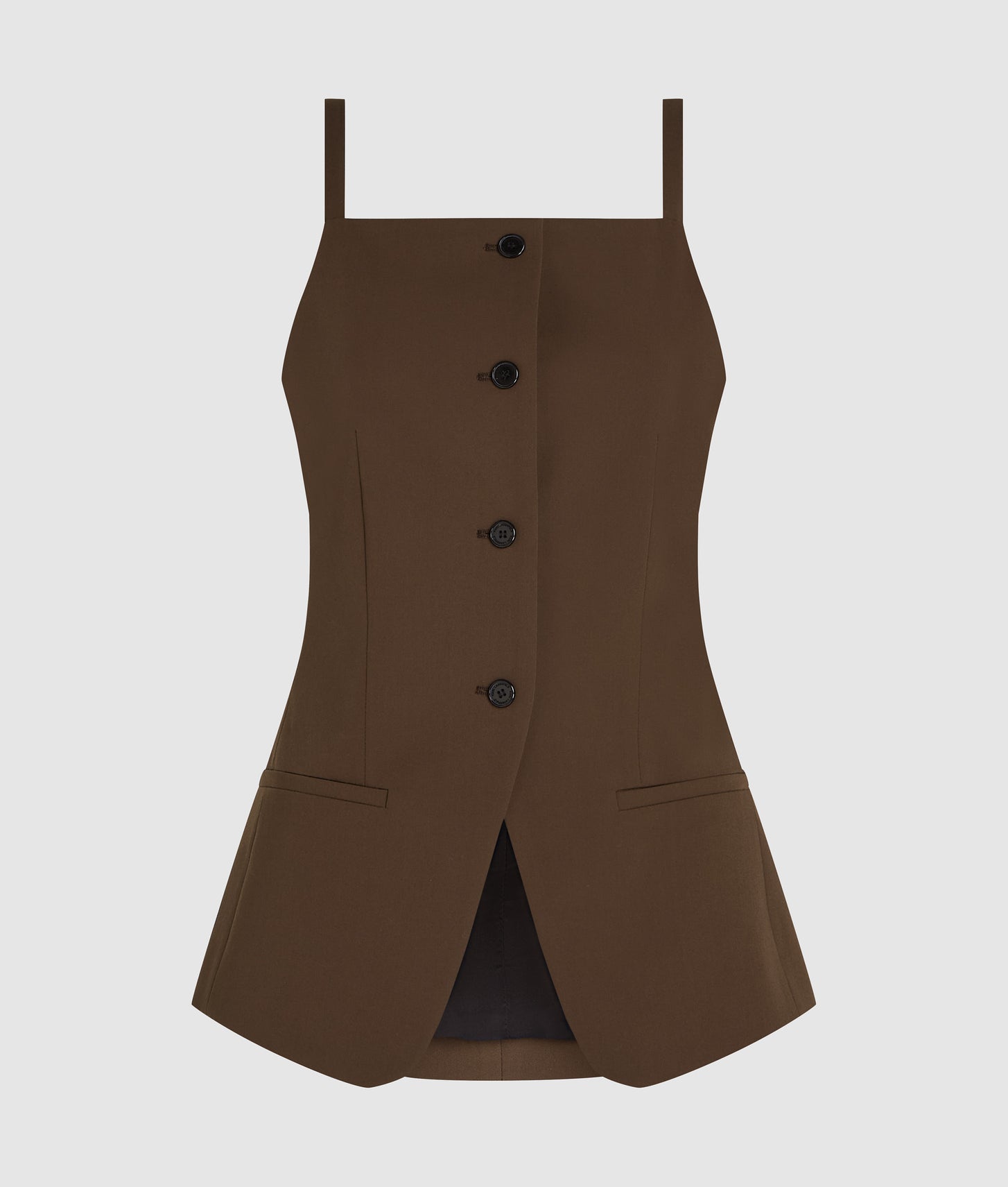 Karl Lagerfeld Square-Neck Waistcoat Java