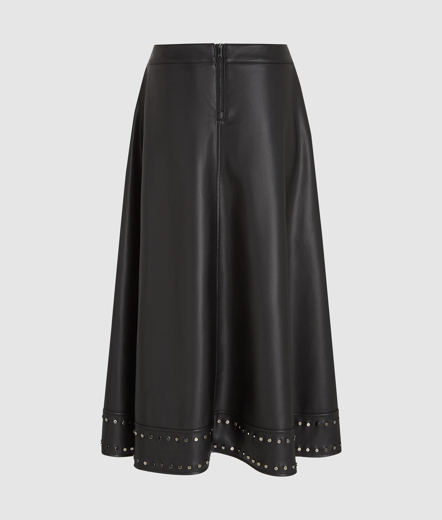 Karl Lagerfeld Studded Faux Leather Skirt Black