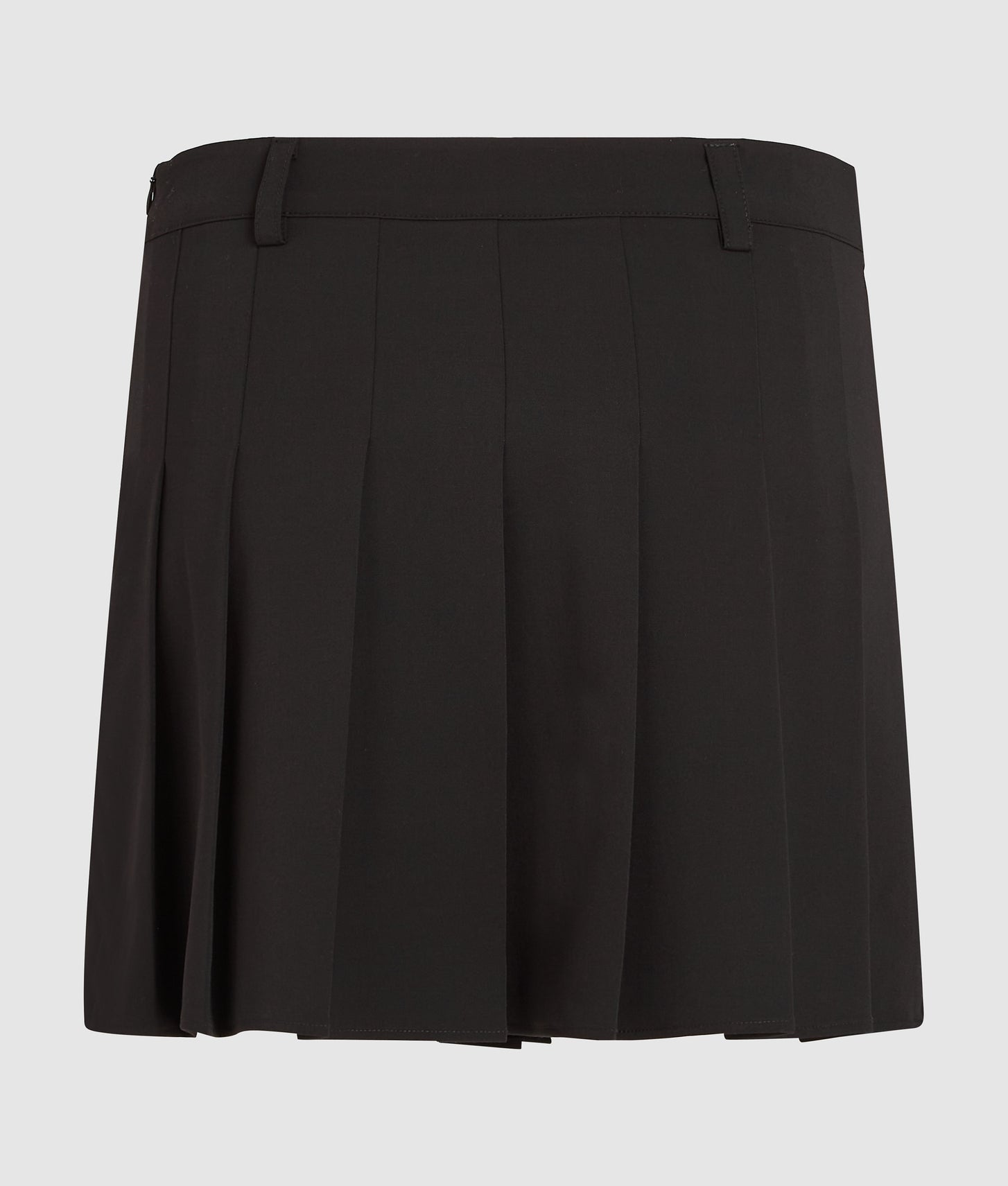 Karl Lagerfeld Pleated Tie-Detail Mini Skirt Black