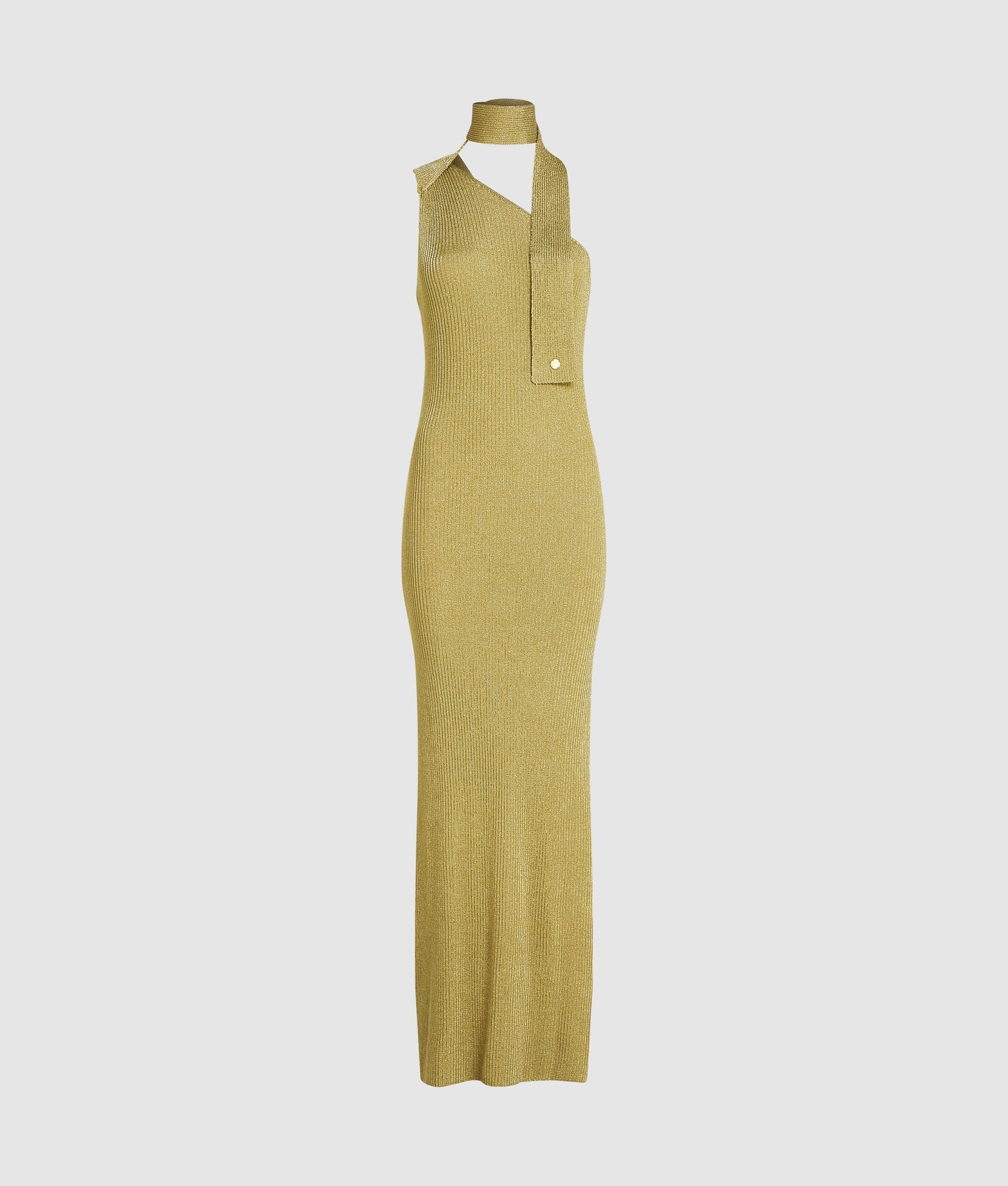 Karl Lagerfeld Metallic Knit Dress Light Gold