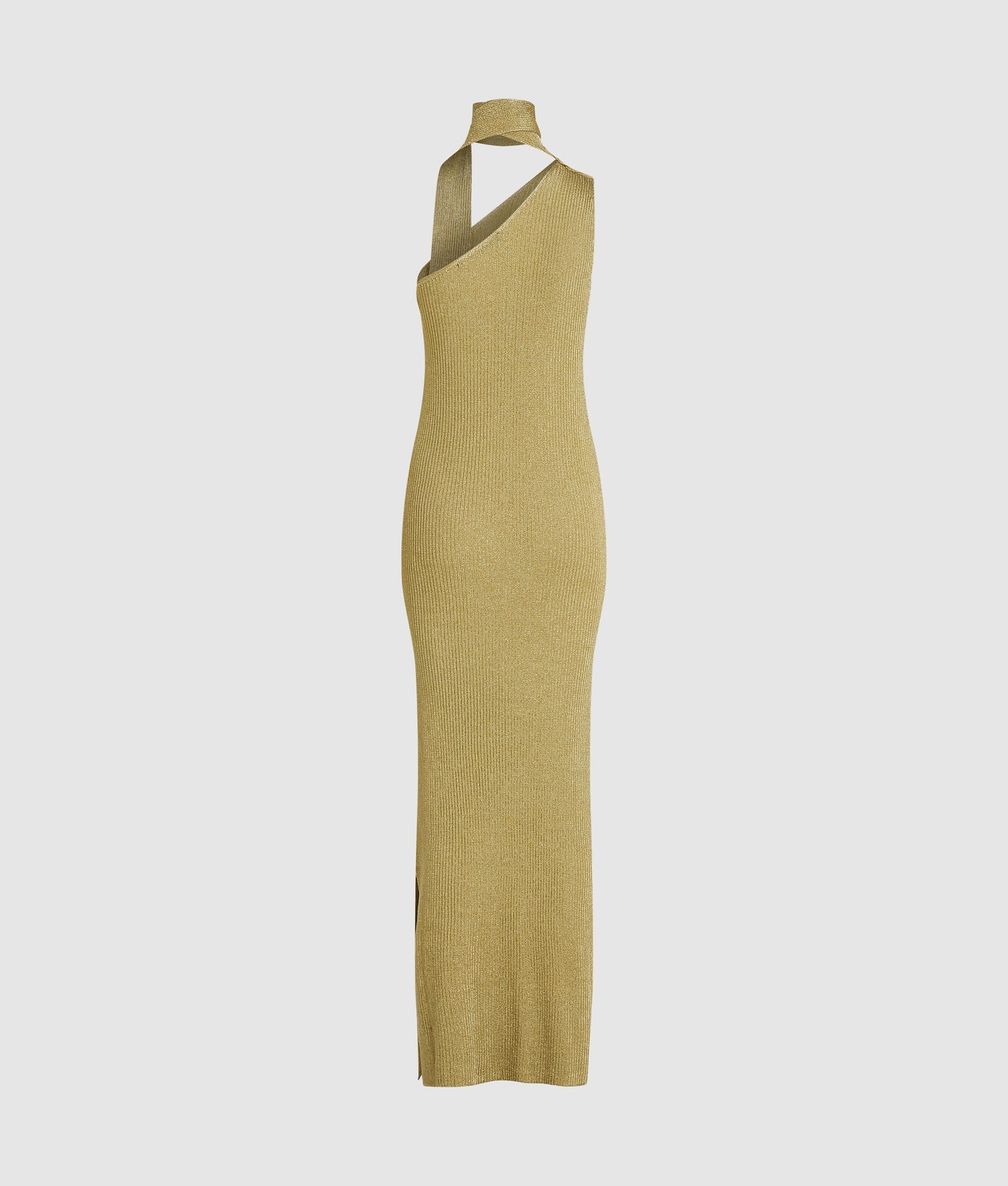 Karl Lagerfeld Metallic Knit Dress Light Gold