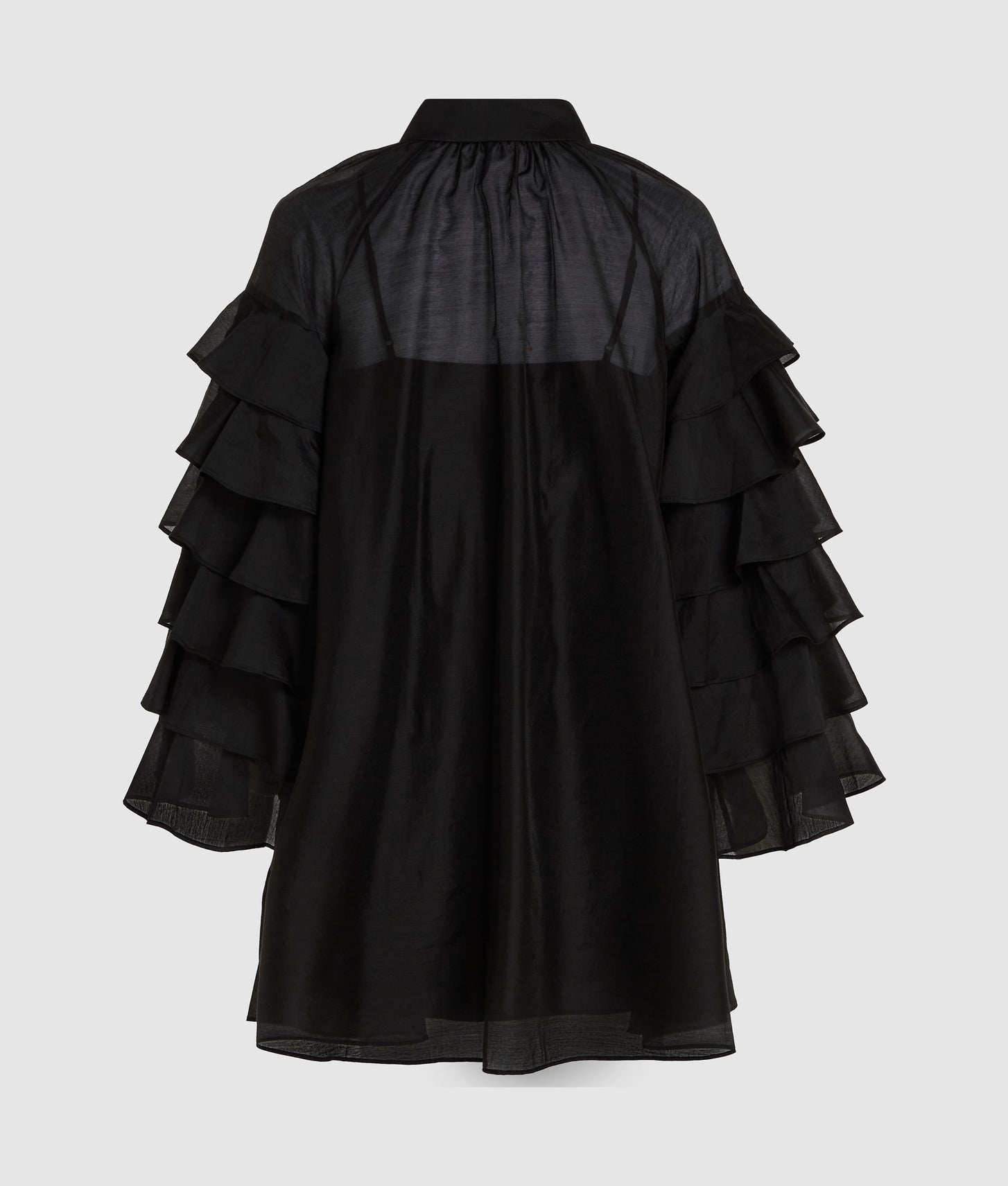 Karl Lagerfeld Ruffled Sleeves Dress Black