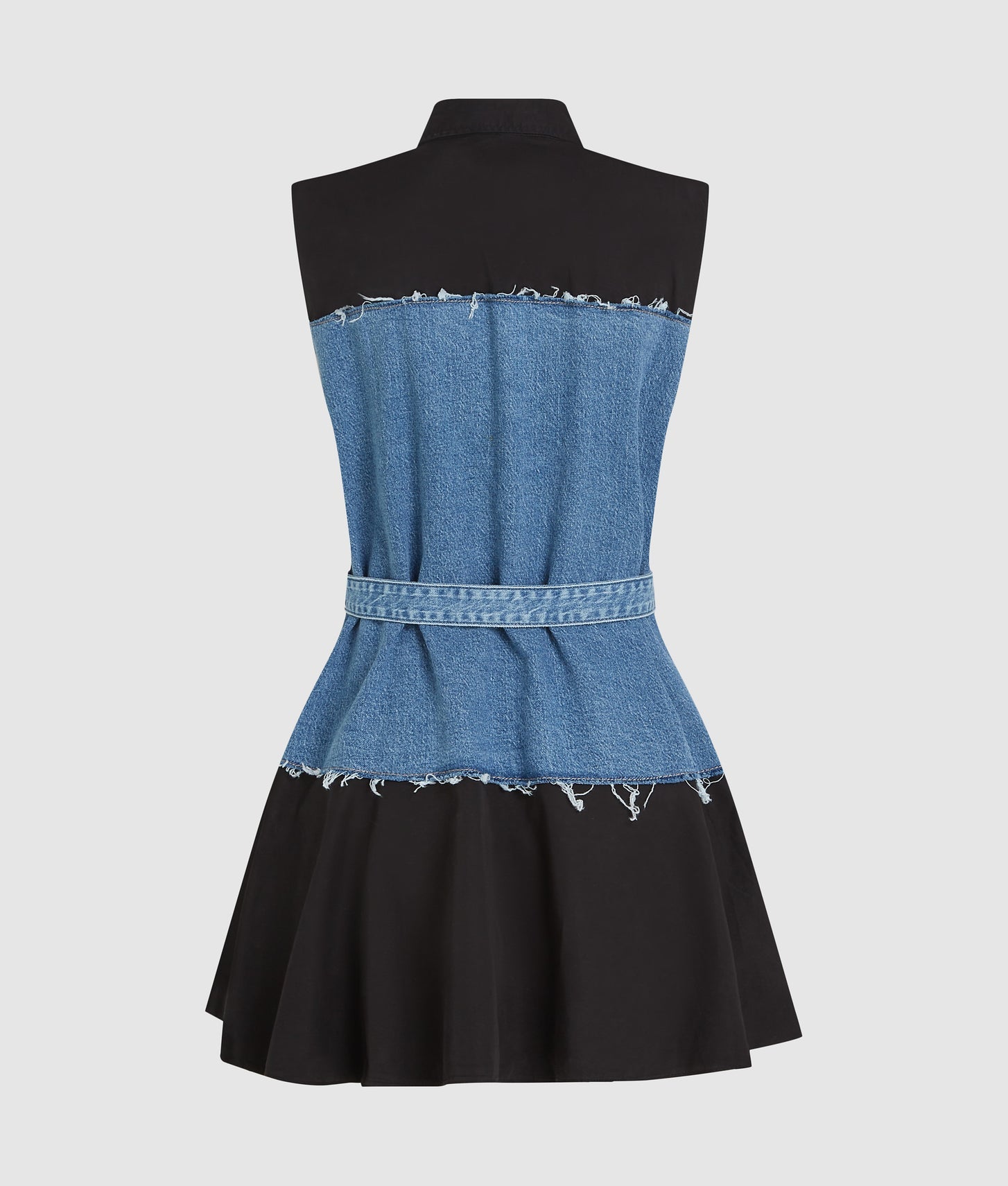 Karl Lagerfeld Denim Bodice Dress Washed Blue-Black