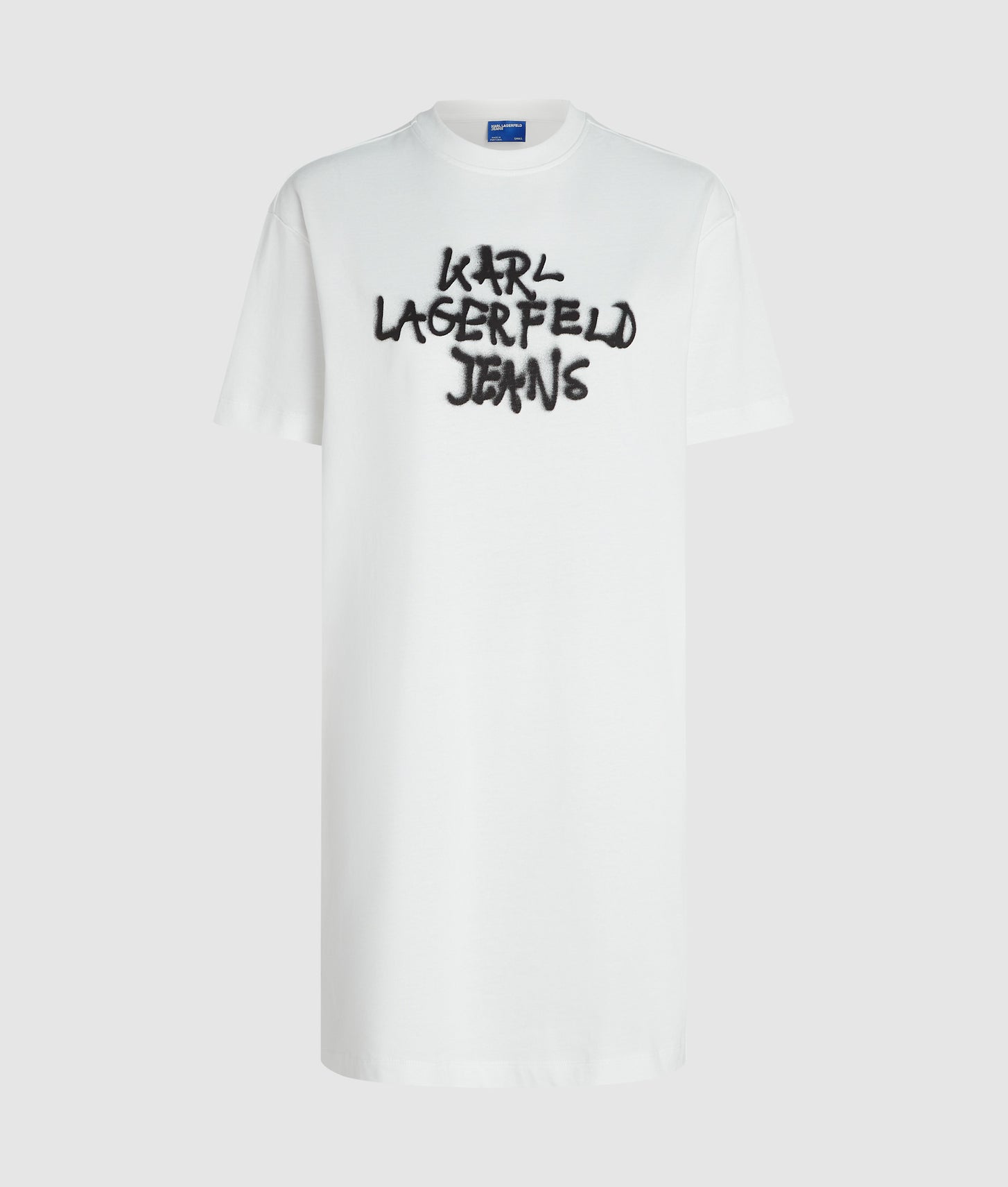 Karl Lagerfeld Graffiti T-Shirt Dress White