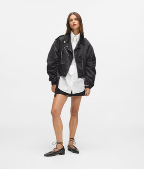 Karl Lagerfeld Fringed Mini Skirt Black