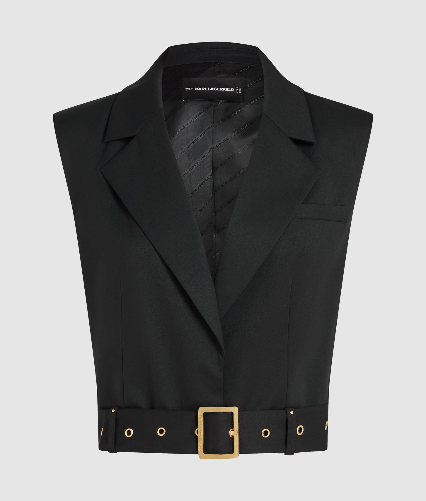 Karl Lagerfeld Karl Dna Studded Gilet Black