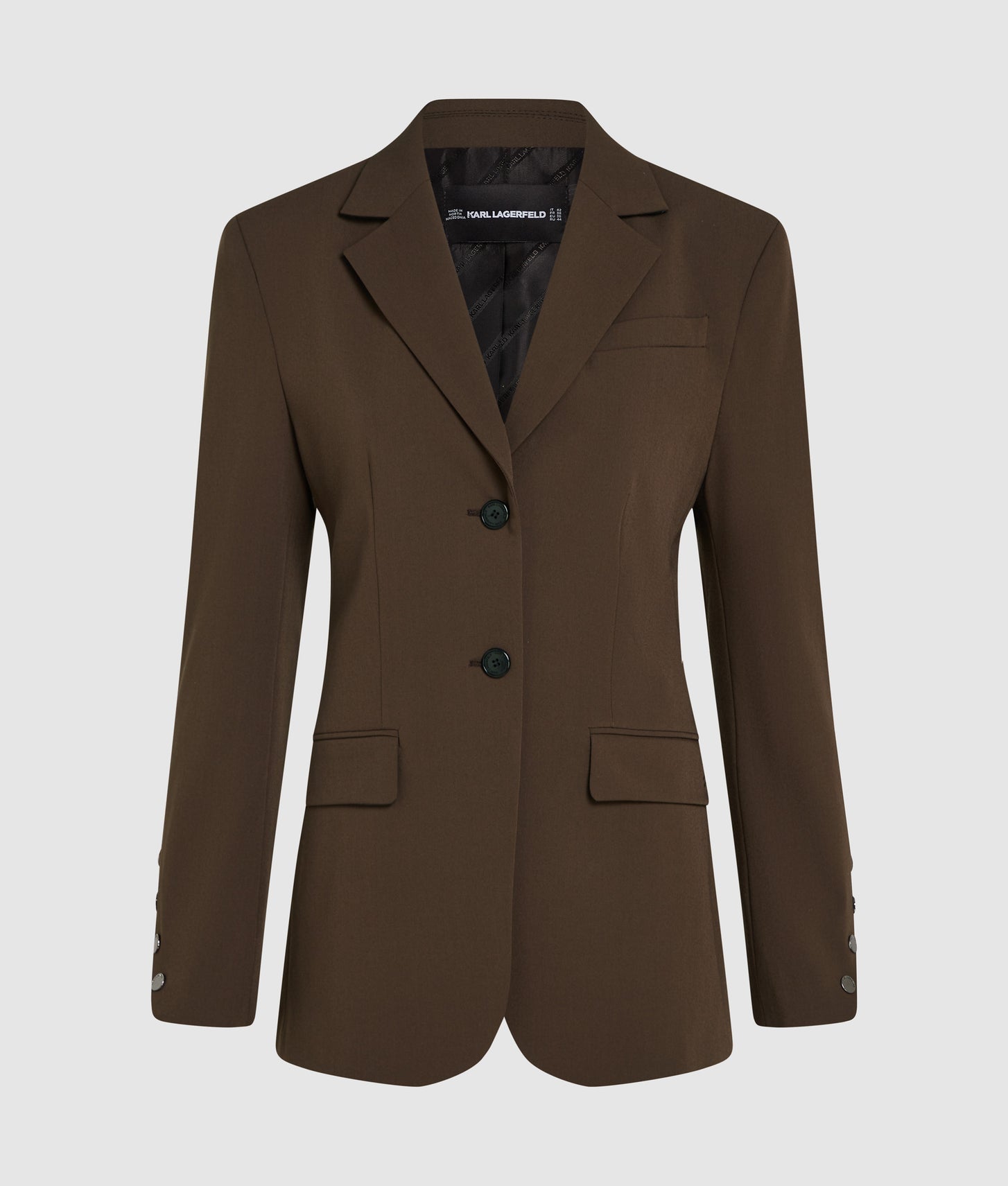 Karl Lagerfeld Snap Button Blazer Java
