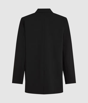 Karl Lagerfeld Double Waistband Pants Washed Black-Black