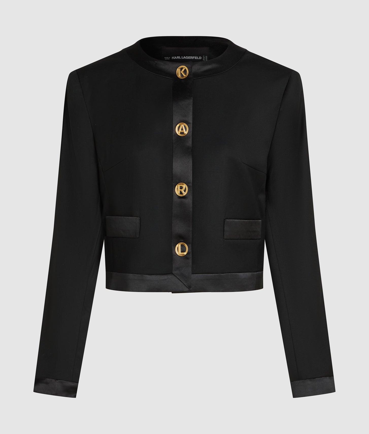 Karl Lagerfeld Karl Dna Letters Jacket Black
