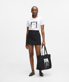 KarlLagerfeld Karl Photo Print Shopper Black